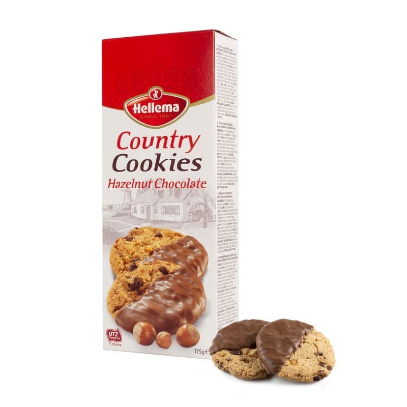 Biscuiți cu ciocolată si alune de pădure Crunchy Cookies Hellema