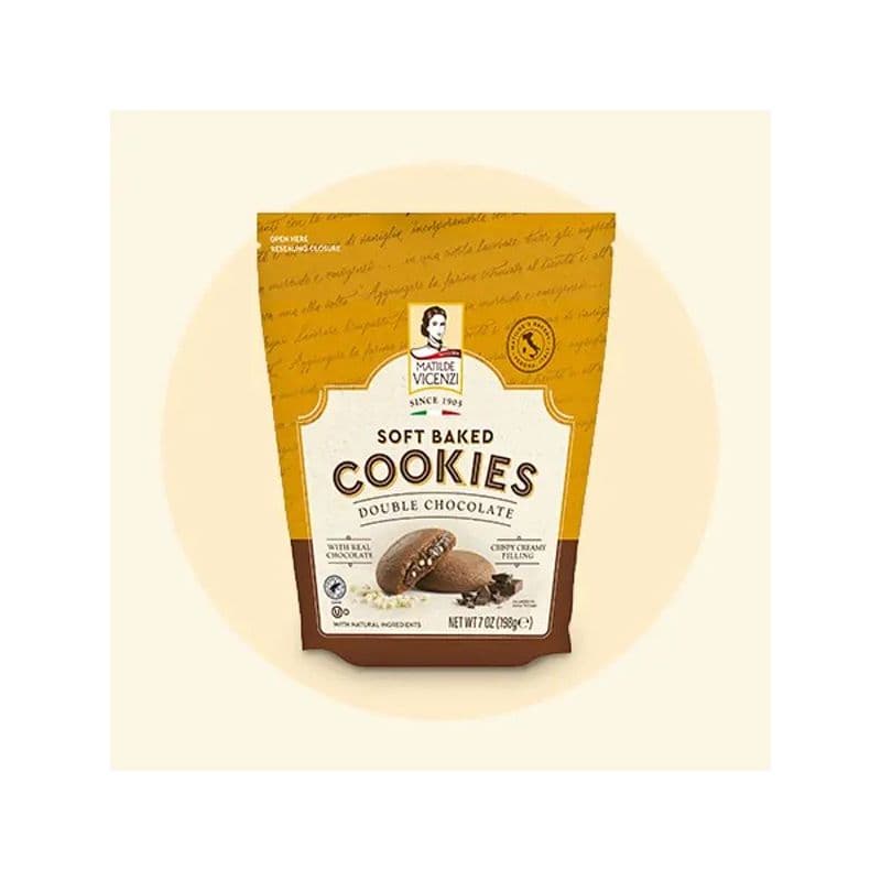 Biscuiți de cacao cu umplutură de ciocolată Soft Baked Cookies Vicenzi