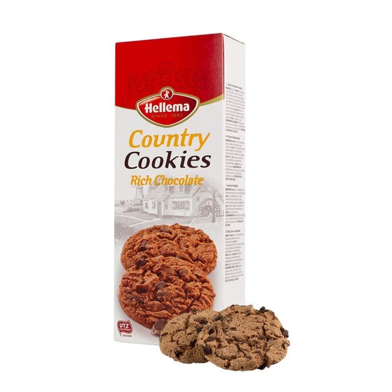 Biscuiți cu bucăți de ciocolată Crunchy Cookies Hellema