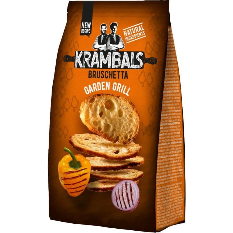 Bruschete cu aromă de legume la gratar Krambals