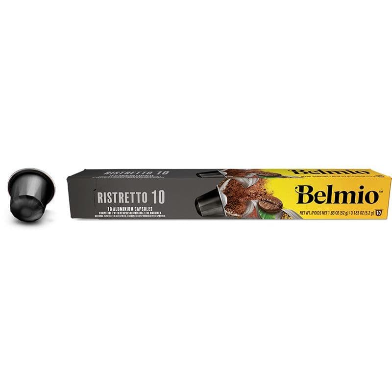 Cafea capsule Ristretto 10 Belmio compatibile Nespresso, 10 capsule 100% aluminiu