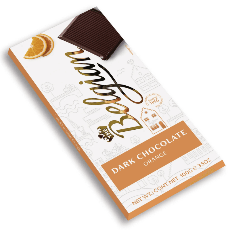 Ciocolată amăruie cu portocală TheBelgian