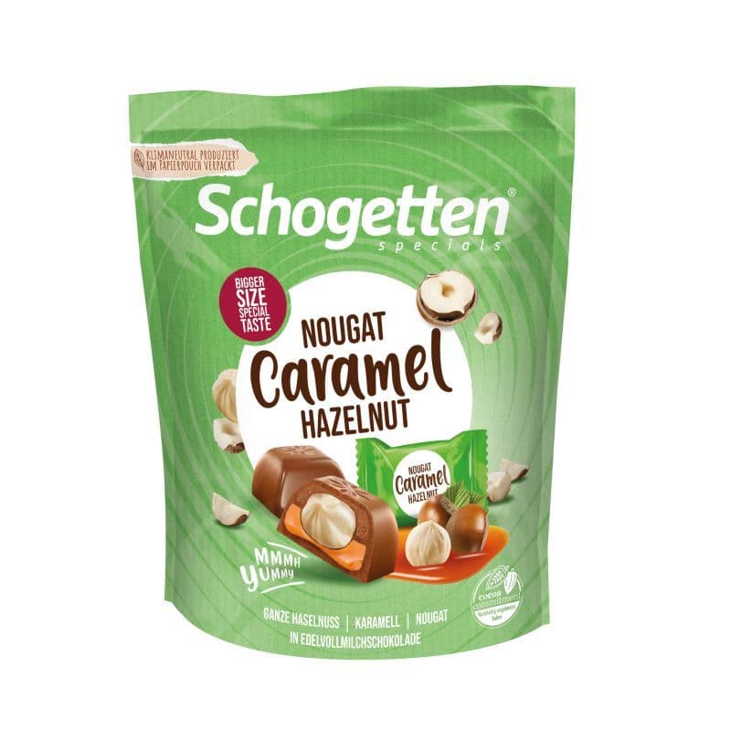 Ciocolată Schogetten cu lapte Nougat Caramel Hazelnut Specials