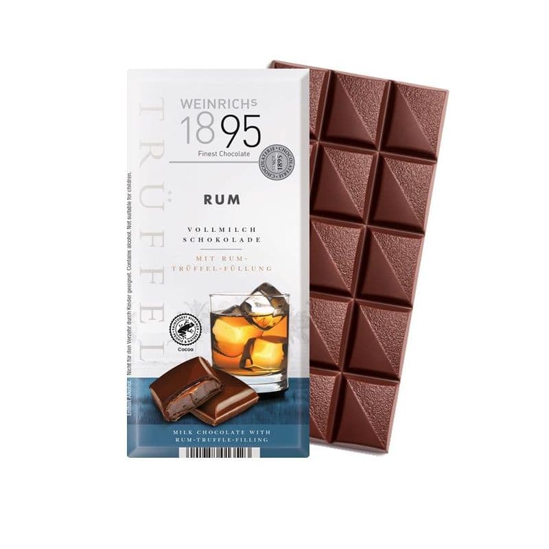 Ciocolată cu lapte și umplutură de cremă de rom Weinrich