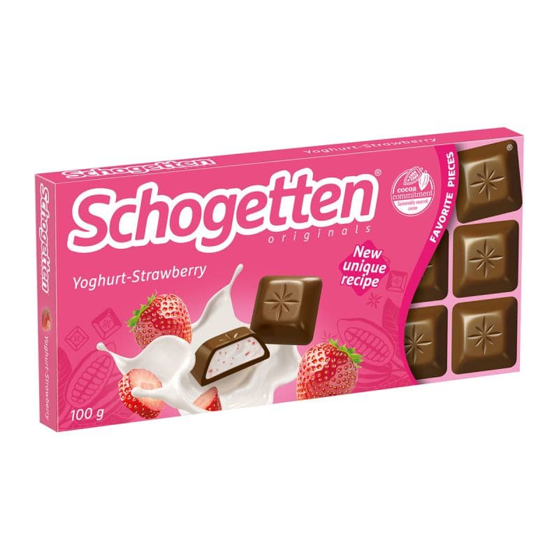 Ciocolata Schogetten cu iaurt si capsuni