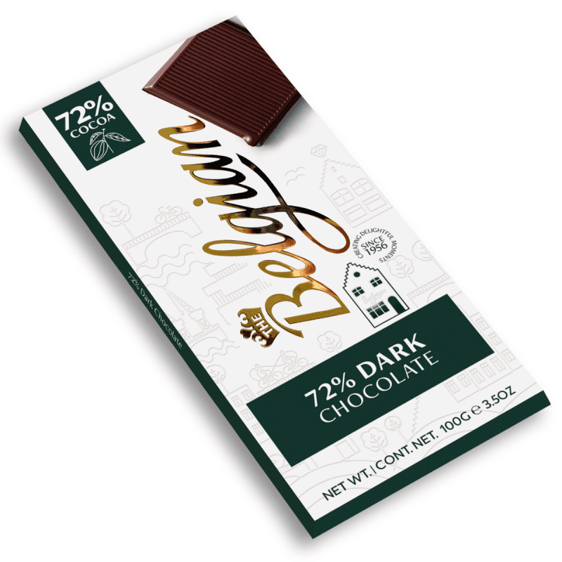 Ciocolata amaruie 72% cacao The Belgian