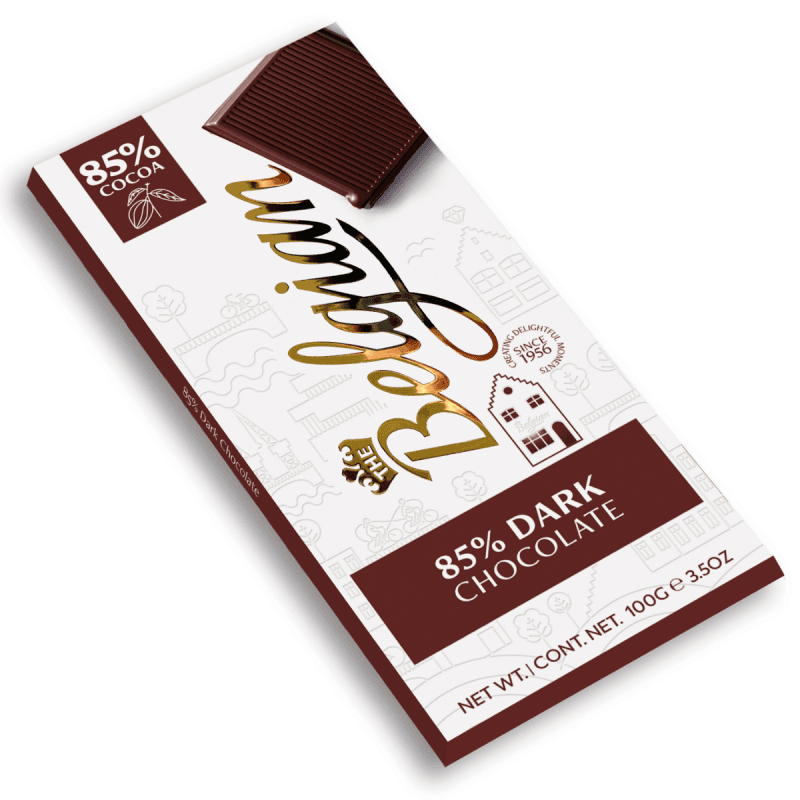 Ciocolată amăruie 85% cacao The Belgian