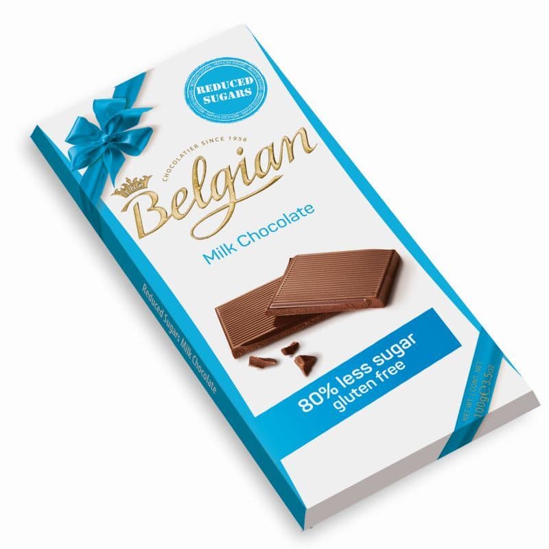 Ciocolată cu lapte cu indulcitori The Belgian