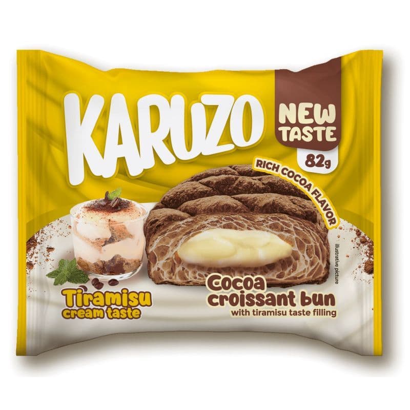 Croissant cu cacao si umplutura cu aromă de tiramisu Karuzo