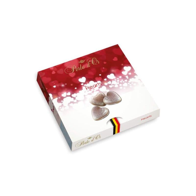 Bomboane de ciocolată în formă de de inimioară Perle D'Or