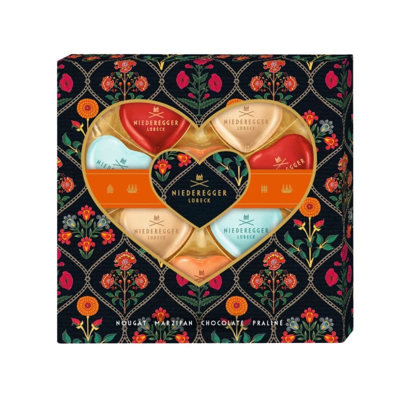 Praline Marzipan Ciocolata Amaruie Meister Selektion Inimi Niedergger