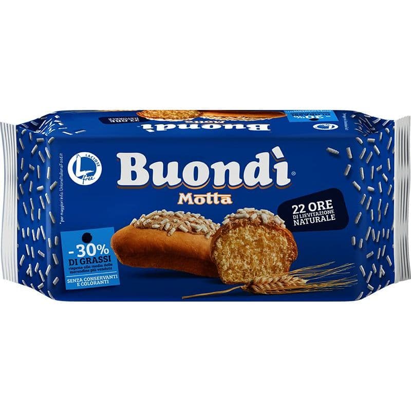 Prajiturică fără lactoză clasica Motta Buondi 198g - 6 buc