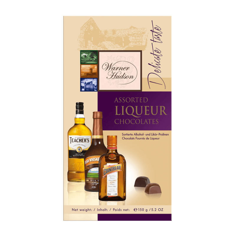 Praline cu alcool asortate Scotch & Irish Whisky & Orange Liqueur Warner Hudson