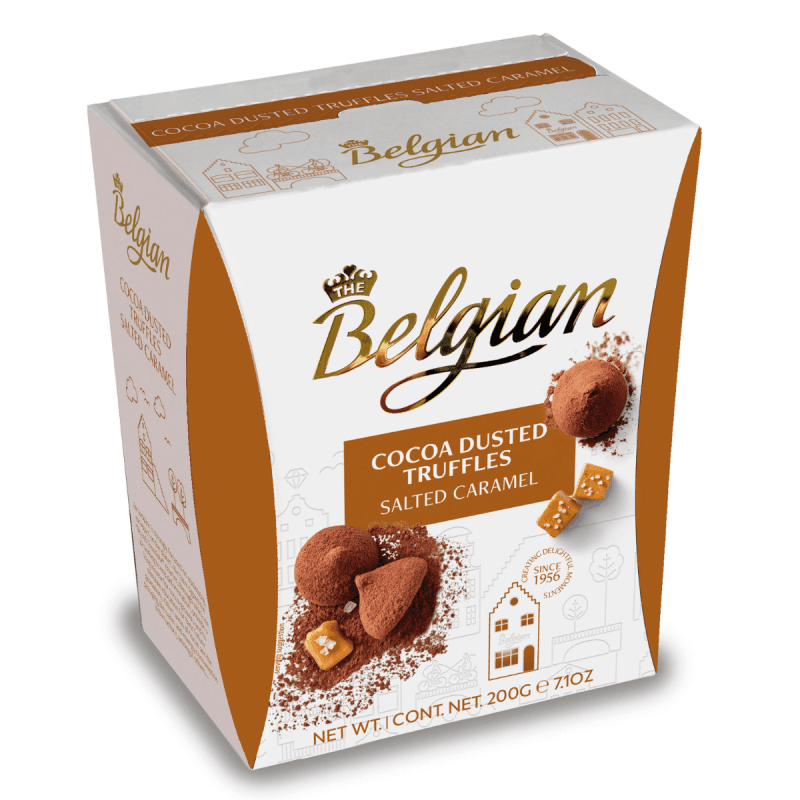 Trufe cu cacao cu aromă de caramel sărat TheBelgian